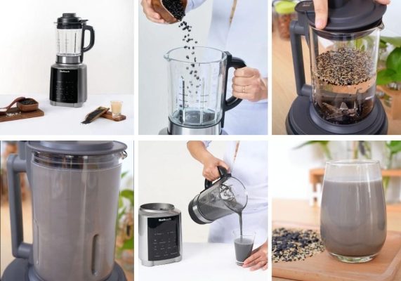 sữa mè đen bằng máy làm sữa hạt