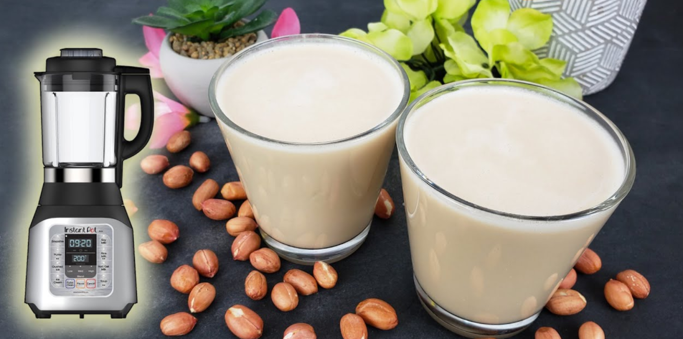 nấu sữa đậu phộng bằng máy nấu sữa hạt