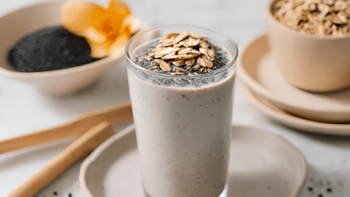 nấu sữa mè đen bằng máy làm sữa hạt