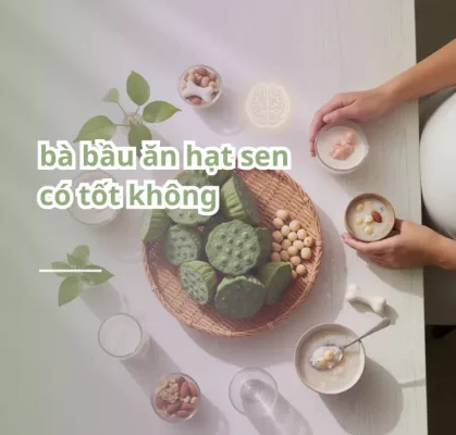 bà bầu ăn hạt sen có tốt không