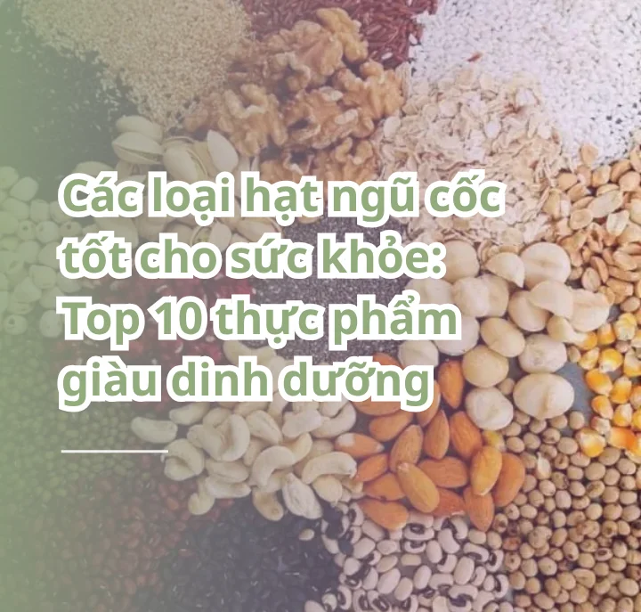 các loại hạt ngũ cốc tốt cho sức khỏe